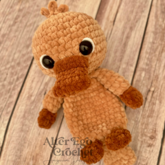 NO SEW Mr Platypus Snuggle Lovey amigurumi pattern by Alter Ego Crochet