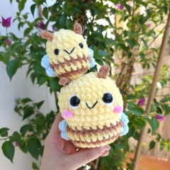 No-sew bees - 2 sizes amigurumi pattern by unknown