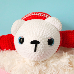 Chubby Polar Bear  amigurumi pattern by Hugurumitoys