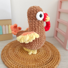 No-sew Percy the Turkey amigurumi by Hugurumitoys