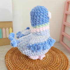 No-sew Perry the pigeon amigurumi by Hugurumitoys