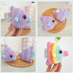 No-sew fishes bundle amigurumi pattern by Hugurumitoys