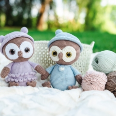 Oscar and Oliver The Owls amigurumi pattern by BlinkYarnCrafts