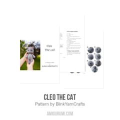 Cleo The Cat amigurumi pattern by BlinkYarnCrafts