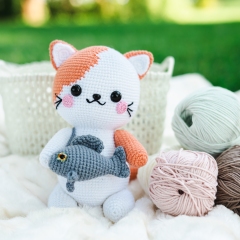 Ginger The Cat amigurumi pattern by BlinkYarnCrafts