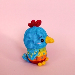 Lulu, the blue bird amigurumi by Amigurumi with Eli