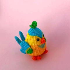 Fifi, the Finch amigurumi by Amigurumi with Eli