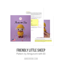 Friendly little Sheep amigurumi pattern by Amigurumi with Eli