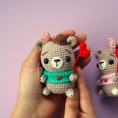 Lovely bears with balloons  amigurumi pattern by Amigurumi with Eli