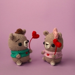 Lovely bears with balloons  amigurumi pattern by Amigurumi with Eli