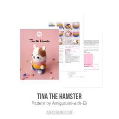 Tina the hamster amigurumi pattern by Amigurumi with Eli