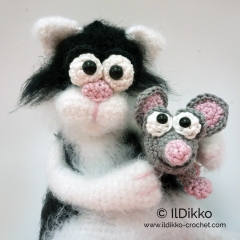 Calvin the Cosy Cat amigurumi pattern by IlDikko