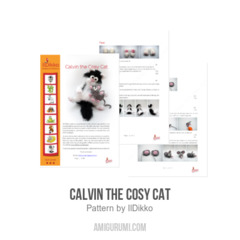 Calvin the Cosy Cat amigurumi pattern by IlDikko