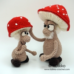 Fergus and Fungus the Fungi amigurumi pattern by IlDikko