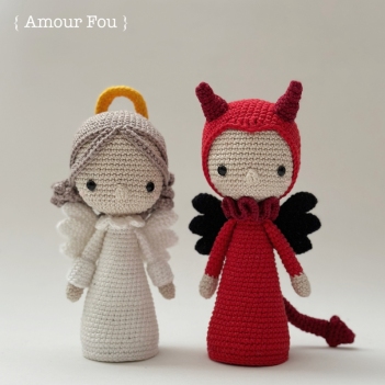 Angelina & Devilla amigurumi pattern by Amour Fou