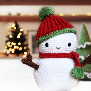 Frosty the Snowman and Christmas Tree amigurumi pattern by Pepika