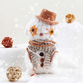 BO, the snowman  amigurumi pattern by Maiiou