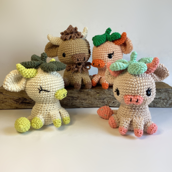 Flavored Cows amigurumi pattern by Mongoreto