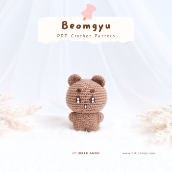 Baby BEOMGYU Crochet Pattern PDF amigurumi pattern by Hello Amijo