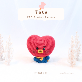 Baby Tata BT21 Crochet Pattern amigurumi pattern by Hello Amijo