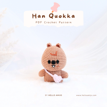 Baby Han Quokka SKZ Crochet Pattern amigurumi pattern by Hello Amijo