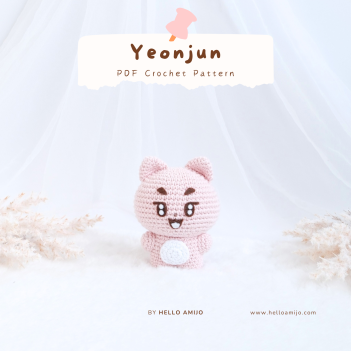 Baby Yeonjun TXT Crochet Pattern amigurumi pattern by Hello Amijo