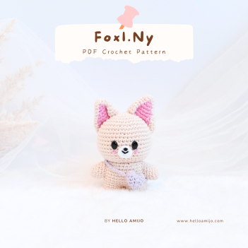 Baby Foxl.Ny SKZOO Crochet Pattern amigurumi pattern by Hello Amijo