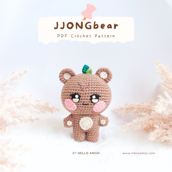 JJONGbear ANITEEZ Crochet Pattern amigurumi pattern by Hello Amijo