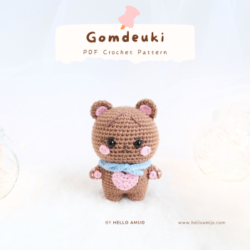 Gomdeuki BP Crochet Pattern amigurumi pattern by Hello Amijo