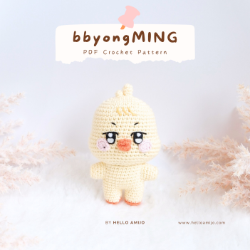 bbyongMING Aniteez Crochet Pattern amigurumi pattern by Hello Amijo