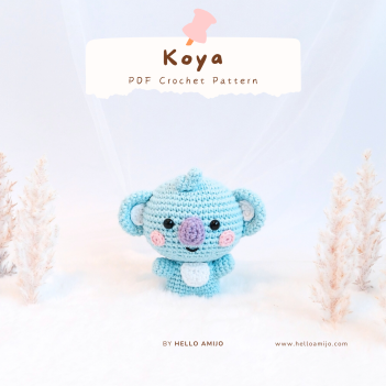 Baby Koya BT21 Crochet Pattern amigurumi pattern by Hello Amijo