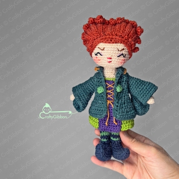 The Green Witch amigurumi pattern by CraftyGibbon