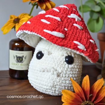 Murray the not so fungi  amigurumi pattern by Cosmos.crochet.qc