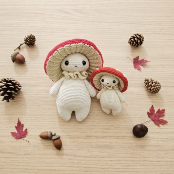 Mushroom guy amigurumi pattern by Critter Stitch