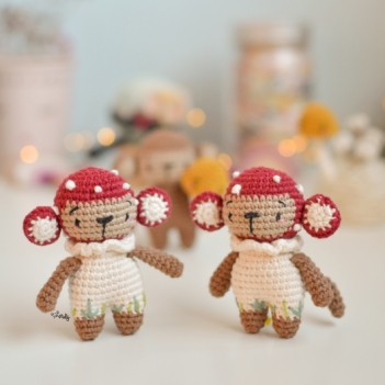 Autumn monkeys  amigurumi pattern by O Recuncho de Jei