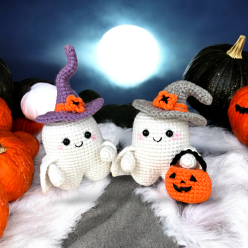 Candy the Cute Little Ghost amigurumi pattern by LovenikaDesign