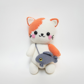 Ginger The Cat amigurumi pattern by BlinkYarnCrafts