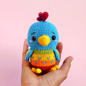 Lulu, the blue bird amigurumi pattern by Amigurumi with Eli