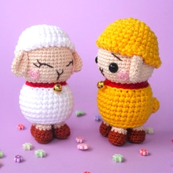 Friendly little Sheep amigurumi pattern by Amigurumi with Eli