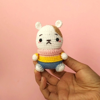 Tina the hamster amigurumi pattern by Amigurumi with Eli