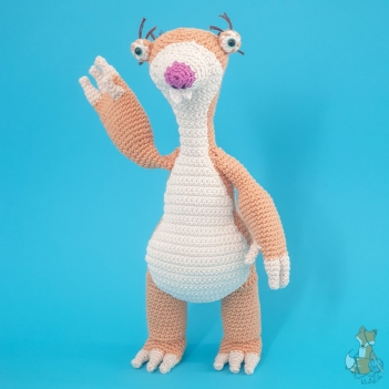 Sid from Ice Age amigurumi pattern by WoollyCubs