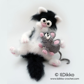 Calvin the Cosy Cat amigurumi pattern by IlDikko