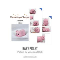 Baby Piglet amigurumi pattern by VenelopaTOYS