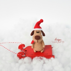 Christmas Puppy amigurumi by VenelopaTOYS