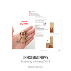 Christmas Puppy amigurumi pattern by VenelopaTOYS