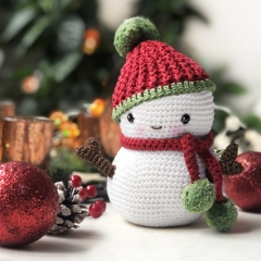 Frosty the Snowman and Christmas Tree amigurumi pattern by Pepika