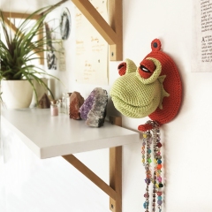 Freddy the Frog Wall Mount amigurumi by Pepika