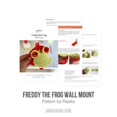 Freddy the Frog Wall Mount amigurumi pattern by Pepika