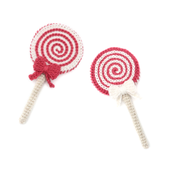 Christmas Lollipop Candy amigurumi pattern by RoKiKi