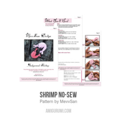 Shrimp No-Sew amigurumi pattern by MevvSan